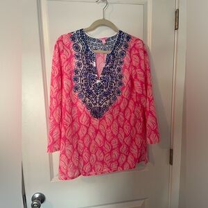 EUC Amelia Island Tunic Top in Engineered Drop In